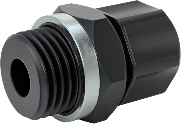 Hava için Vidalı Somunlu Dikenli Boru Bağlantı Elemanı, 6 mm Boru İç Çapı x 1/4 BSPP Erkek için Düz Adaptör