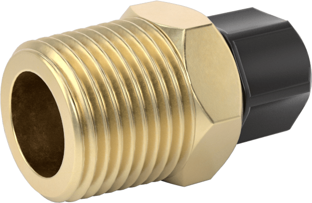 Hava için Vidalı Somunlu Dikenli Boru Bağlantı Elemanı, 4 mm Boru İç Çapı x 3/8 NPT Erkek için Düz Adaptör