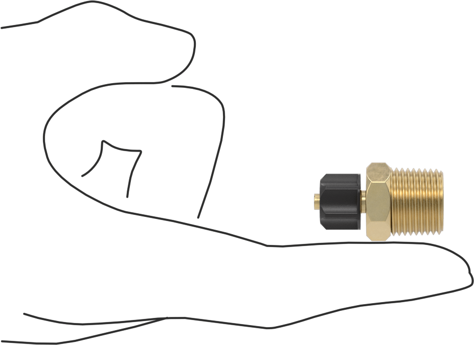 Hava için Vidalı Somunlu Dikenli Boru Bağlantı Elemanı, 4 mm Boru İç Çapı x 3/8 NPT Erkek için Düz Adaptör