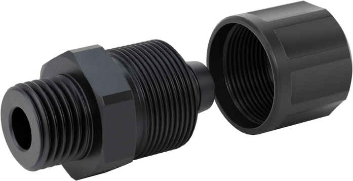 Hava için Vidalı Somunlu Dikenli Boru Bağlantı Elemanı, 6 mm Boru İç Çapı için Düz Adaptör, M10 x 1 mm Erkek