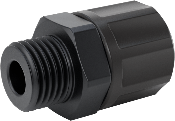 Hava için Vidalı Somunlu Dikenli Boru Bağlantı Elemanı, 6 mm Boru İç Çapı için Düz Adaptör, M10 x 1 mm Erkek