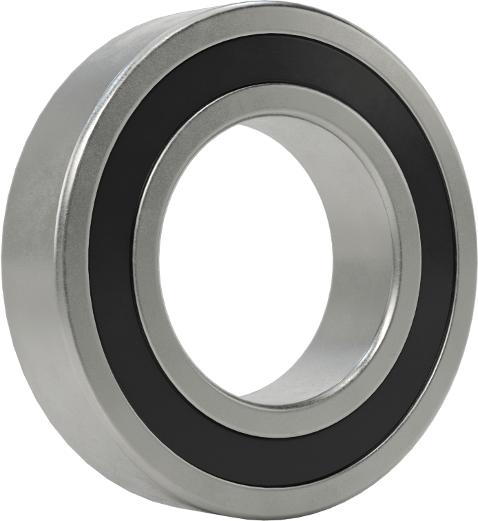 Kalıcı Yağlamalı Bilyalı Rulman, Sızdırmaz, Ticaret No. R20-2RS, 1-1/4" Mil Çapı için
