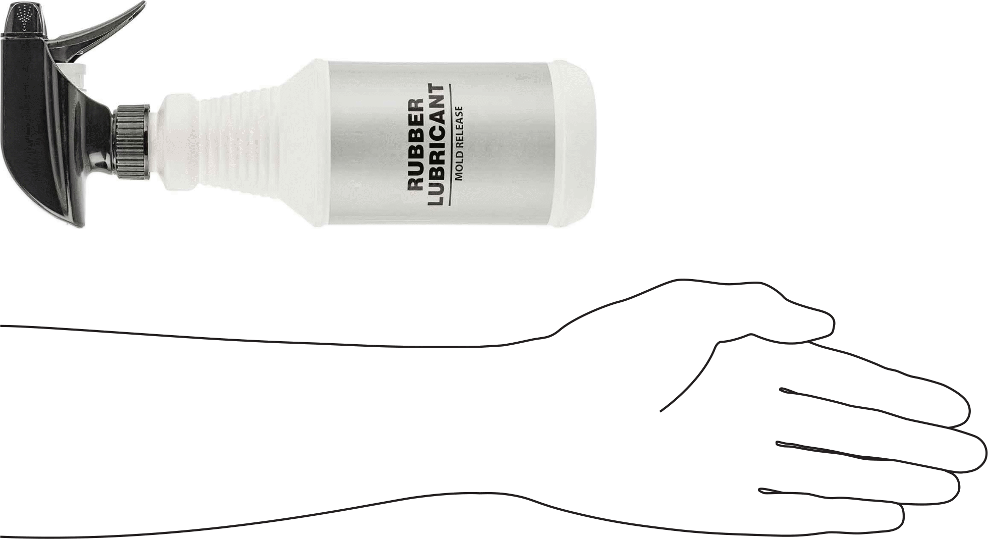 Kalıp Ayırıcı Yağlayıcı, 16 FL. oz. Sprey Şişesi
