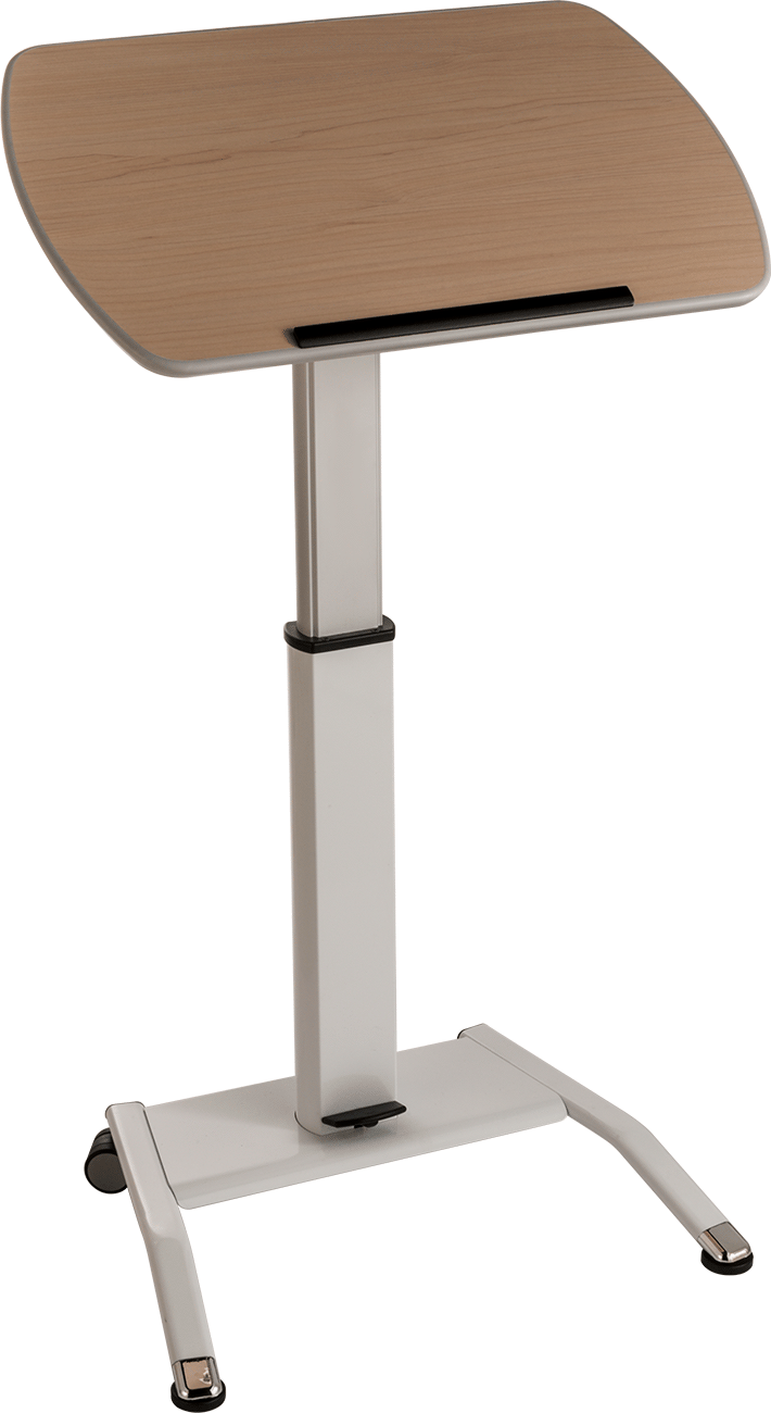 Yüksekliği Ayarlanabilir Laminat Üstlü Masa, 28“ ila 42-1/2” Yükseklik x 25-1/2“ Genişlik x 16-3/4” Derinlik