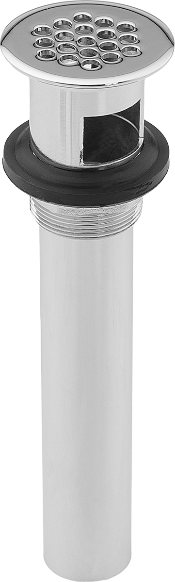 Taşma Kesme Lavabo Tahliyesi, Süzgeç ve 1-1/4“ OD x 6” Uzun Kuyruk Parçası ile
