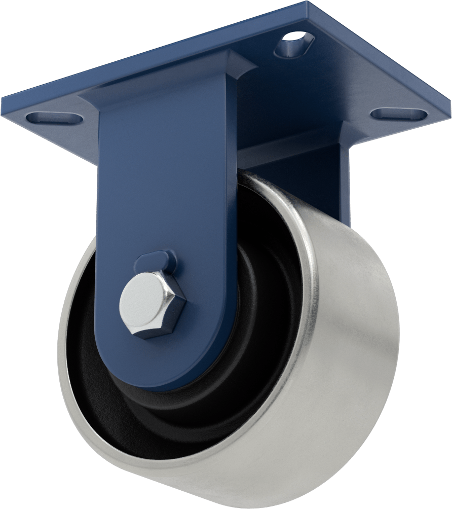 Ekstra Yüksek Kapasiteli Brute Tekerlek, 7-1/4“ x 5-1/4” Plaka, 6 inç Çapında x 3 inç Genişliğinde Çelik Tekerlekli Sert