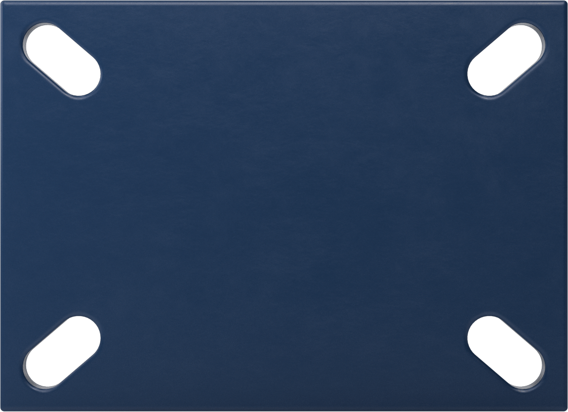 Ekstra Yüksek Kapasiteli Brute Tekerlek, 7-1/4“ x 5-1/4” Plaka, 6 inç Çapında x 3 inç Genişliğinde Çelik Tekerlekli Sert
