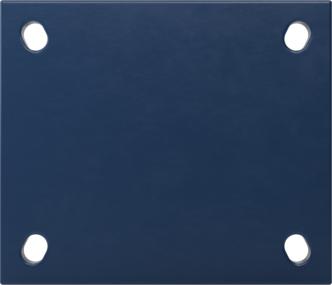 Ekstra Yüksek Kapasiteli Brute Tekerlek, 7“ x 6” Plaka, 6 inç Çaplı x 2-1/2 inç Genişliğinde Çelik Tekerlekli Sert