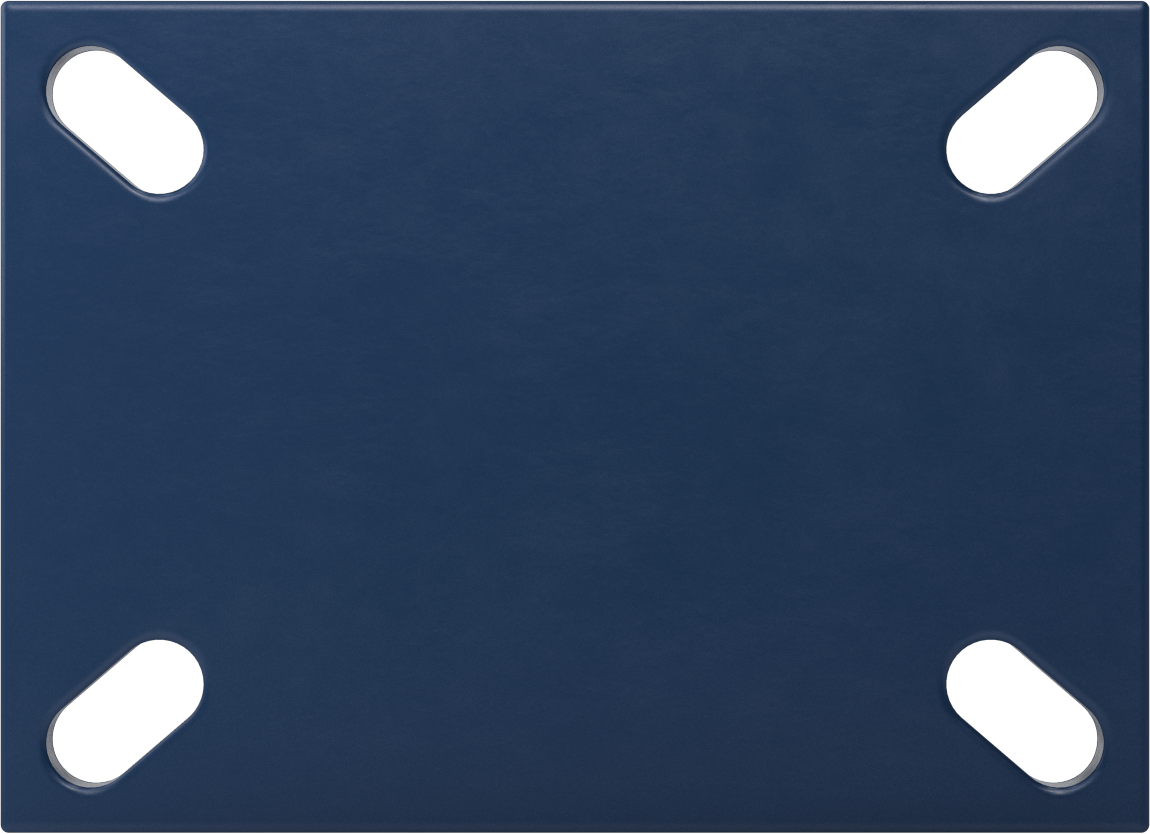 Ekstra Yüksek Kapasiteli Brute Tekerlek, 7-1/4“ x 5-1/4” Plaka, Rigid, 6 inç Çapında x 2-1/2 inç Genişliğinde Çelik Tekerlek