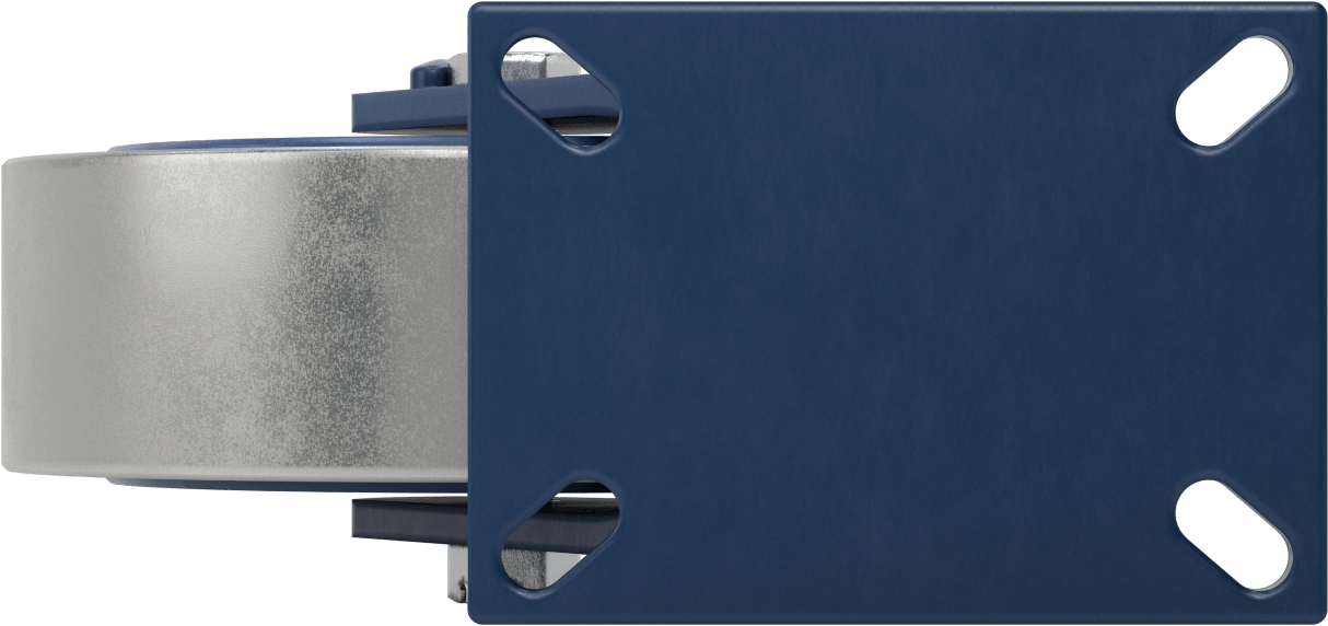 Ekstra Yüksek Kapasiteli Brute Tekerlek, 7-1/4“ x 5-1/4” Plaka, 10" Çapında Çelik Tekerlekli Döner