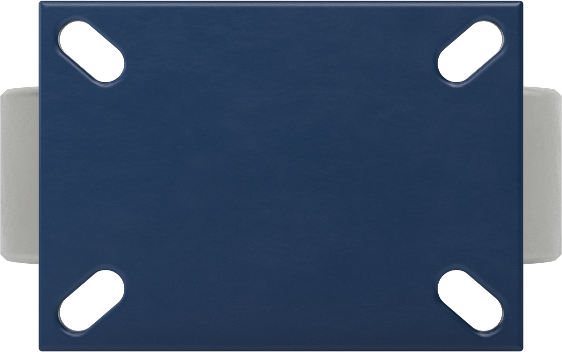 Ekstra Yüksek Kapasiteli Brute Tekerlek, 7-1/4“ x 5-1/4” Plaka, 10" Çaplı Çelik Tekerlekli Rigid