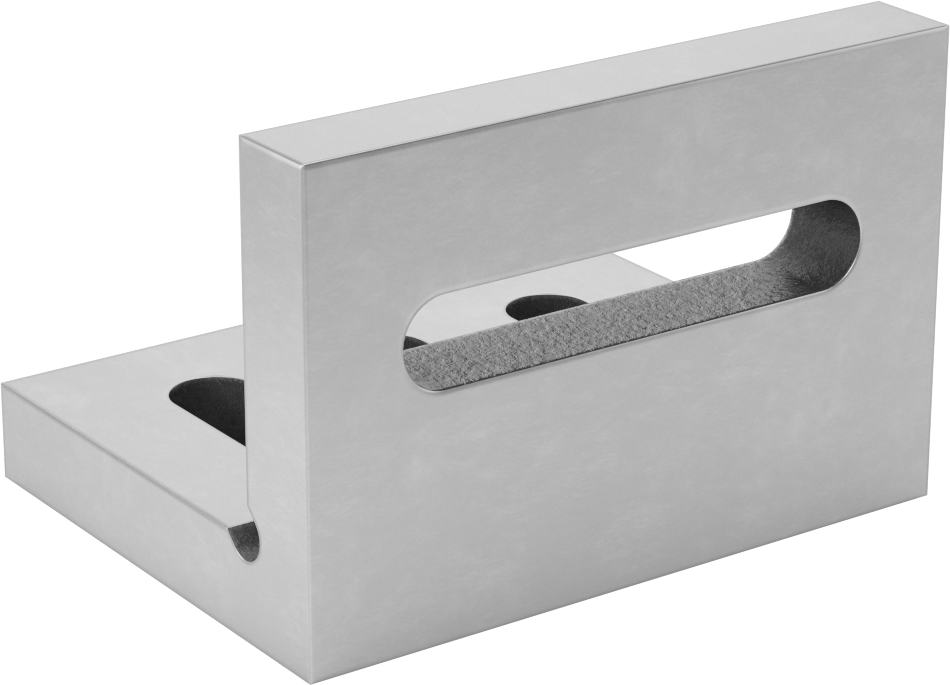 Yuvalı Açılı Plaka, 3“ Uzunluk x 4-1/2” Genişlik x 3-1/2" Yükseklik, 4 lbs.