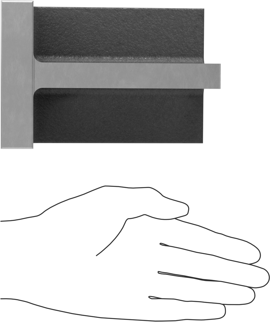 Her Yöne Uygun Açı Plakası, 4“ Uzunluk x 4” Genişlik x 6" Yükseklik