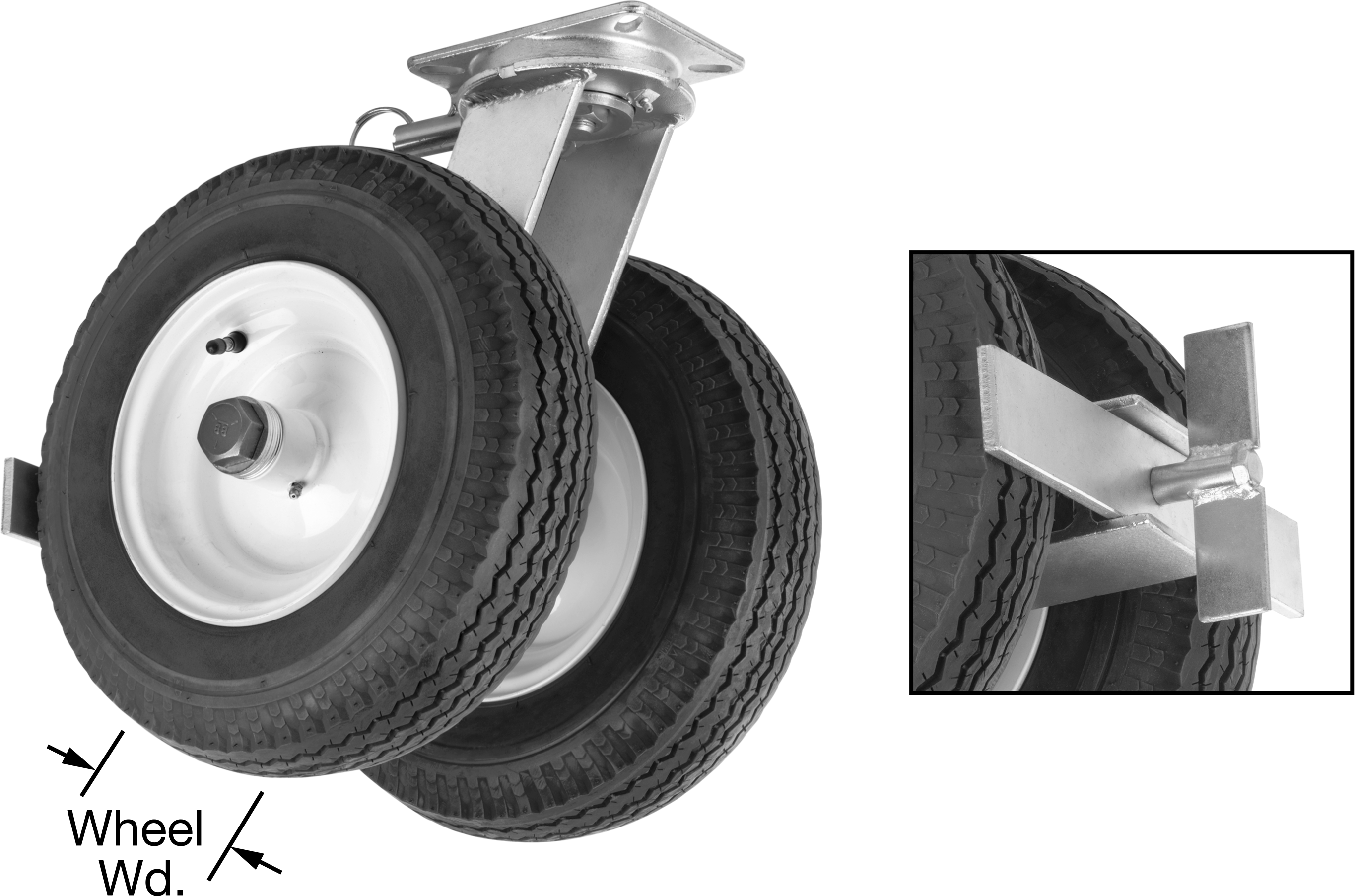 Swivel with Brake and Swivel Lock