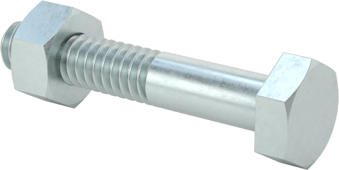 Çinko Kaplı Çelik Tekerlek Aksı, 1/4“ Çap x 1-1/2” Uzunluk