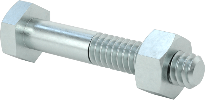 Çinko Kaplı Çelik Tekerlek Aksı, 1/4“ Çap x 1-1/2” Uzunluk