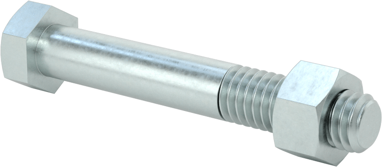 Çinko Kaplı Çelik Tekerlek Aksı, 3/8“ Çap x 2-1/2” Uzunluk