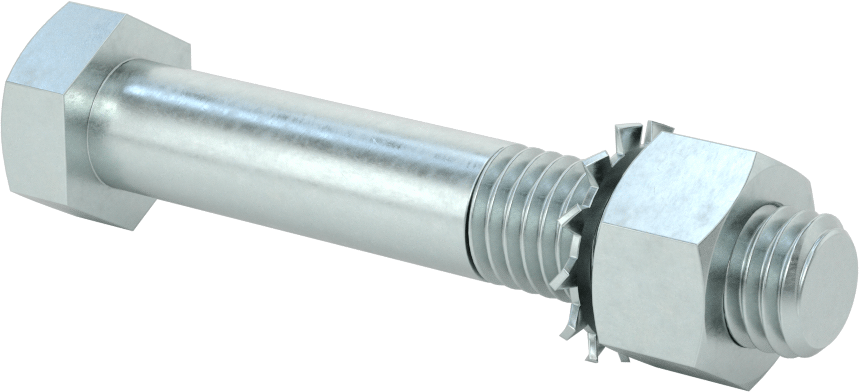 Çinko Kaplı Çelik Tekerlek Aksı, 5/8“ Çap x 3-3/4” Uzunluk