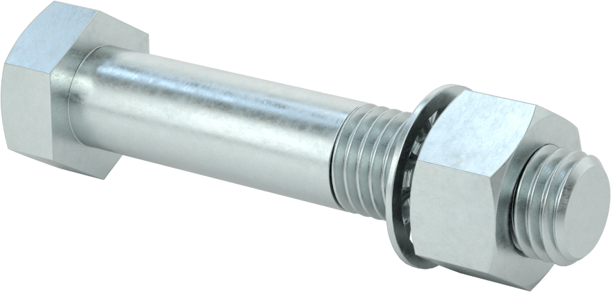 Çinko Kaplı Çelik Tekerlek Aksı, 3/4“ Çap x 4” Uzunluk