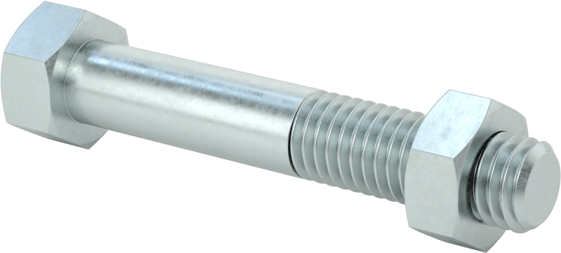 Çinko Kaplı Çelik Tekerlek Aksı, Gres Yağlama Noktalı, 1/2“ Çap x 3” Uzunluk