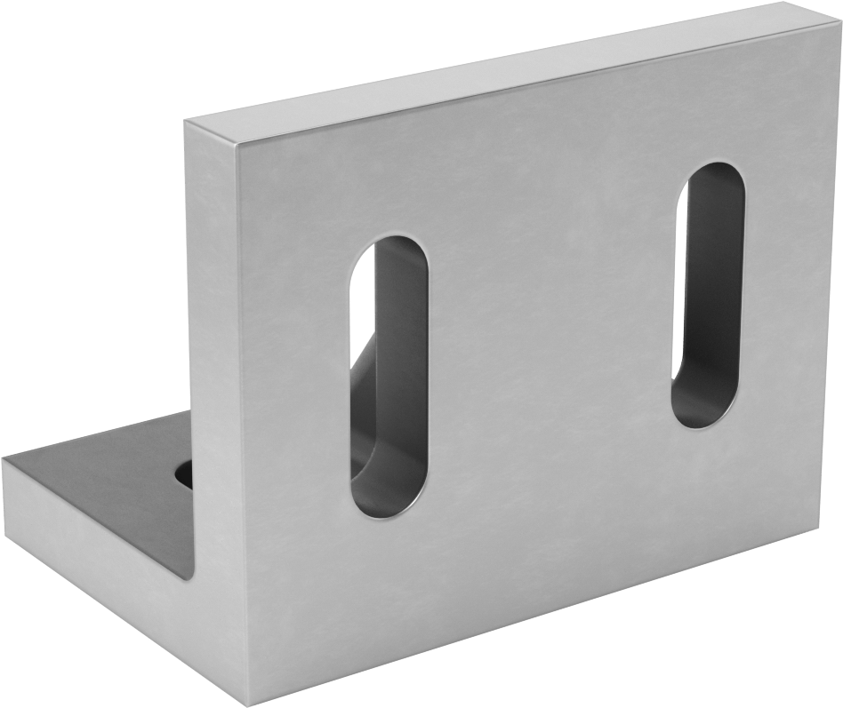 Yuvalı Sıkı Toleranslı Açılı Plaka, 3“ Uzunluk x 4-1/2” Genişlik x 3-1/2" Yükseklik