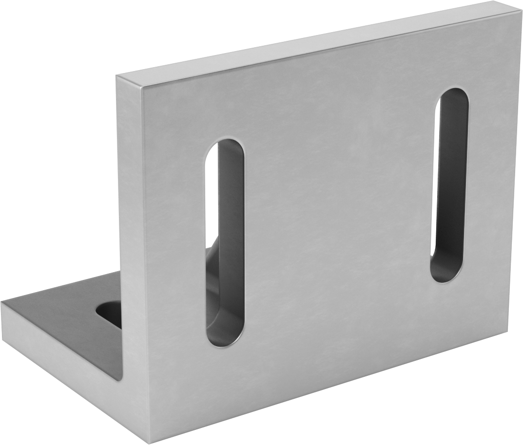 Yuvalı Sıkı Toleranslı Açılı Plaka, 4-1/2“ Uzunluk x 7” Genişlik x 5-1/2" Yükseklik