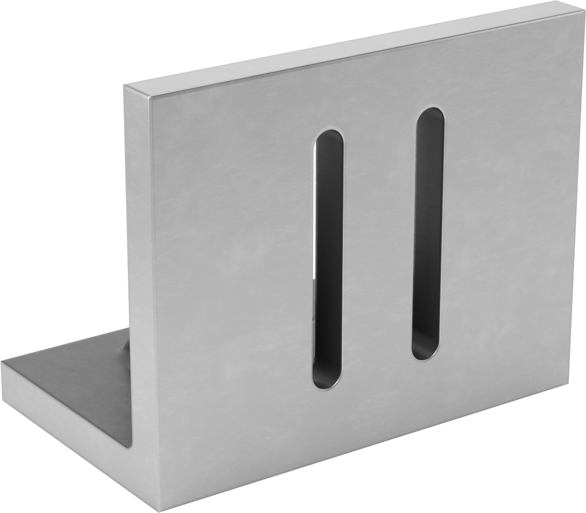 Yuvalı Sıkı Toleranslı Açılı Plaka, 6“ Uzunluk x 10” Genişlik x 8" Yükseklik