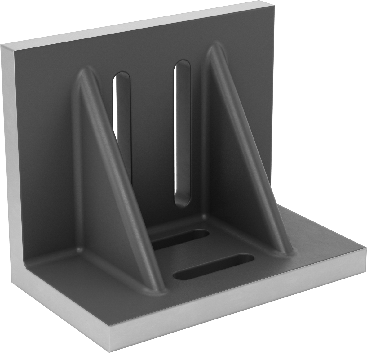 Yuvalı Sıkı Toleranslı Açılı Plaka, 6“ Uzunluk x 10” Genişlik x 8" Yükseklik