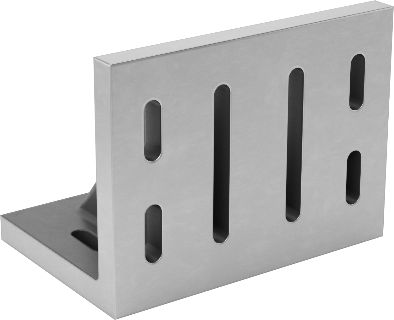 Yuvalı Sıkı Toleranslı Açılı Plaka, 8“ Uzunluk x 12” Genişlik x 9" Yükseklik