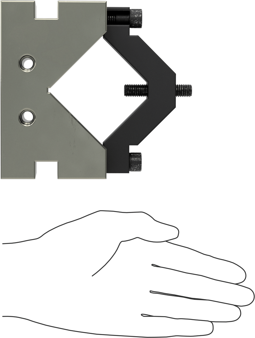 V-Blok, Kelepçeli İşlenebilir, Eşleşen, 3-3/4" İş Parçası Çapı için