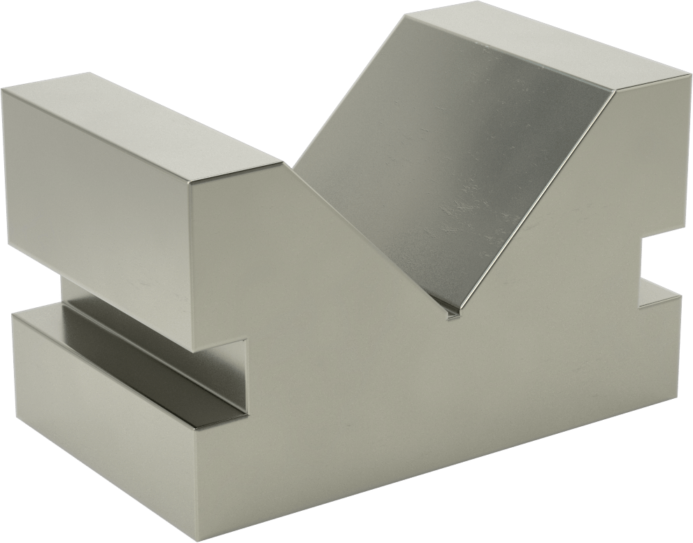 V-Blok, İşlenebilir, Eşleşen, 3-3/4" maksimum iş parçası çapı için