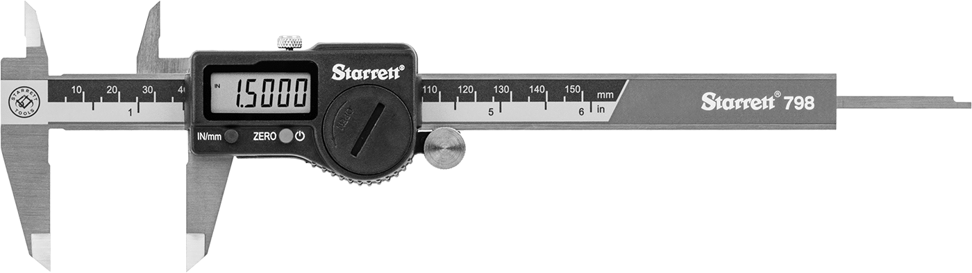 Soğutma Sıvısına Dayanıklı Starrett Dijital Kaliper, Model Numarası 798A-6/150