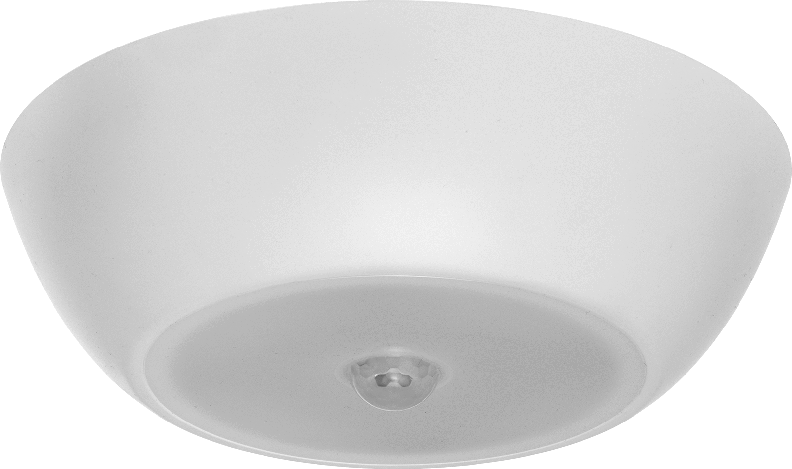 Pille Çalışan Hareket Algılayıcı Tavan Işığı, 8“ Çap x 2-1/4” Toplam Yükseklik