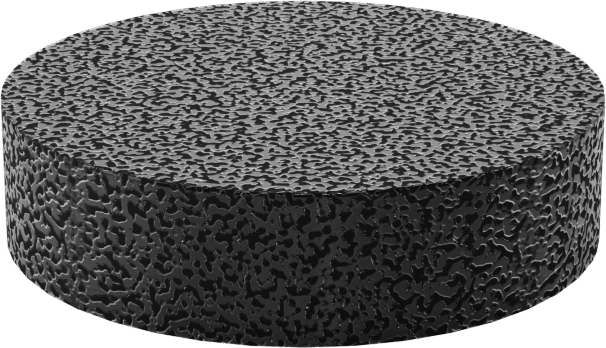 Yapışkan Sırtlı Koruyucu Ayaklar, Kaymaz, 3/4“ Çap x 3/16” Yükseklik Siyah PVC Köpük Taban