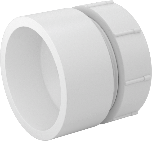 Drenaj için Yer Üstü PVC Bağlantı Parçası, Atık ve Havalandırma, Adaptör, 1-1/4 Dişi Soket Bağlantısı, 1-1/4" Boru Dış Çapı için