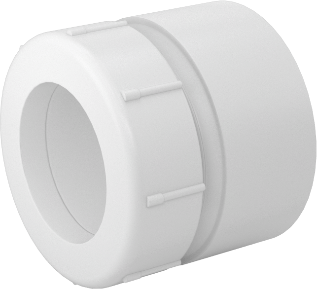 Drenaj için Yer Üstü PVC Bağlantı Parçası, Atık ve Havalandırma, Adaptör, 1-1/4 Dişi Soket Bağlantısı, 1-1/4" Boru Dış Çapı için