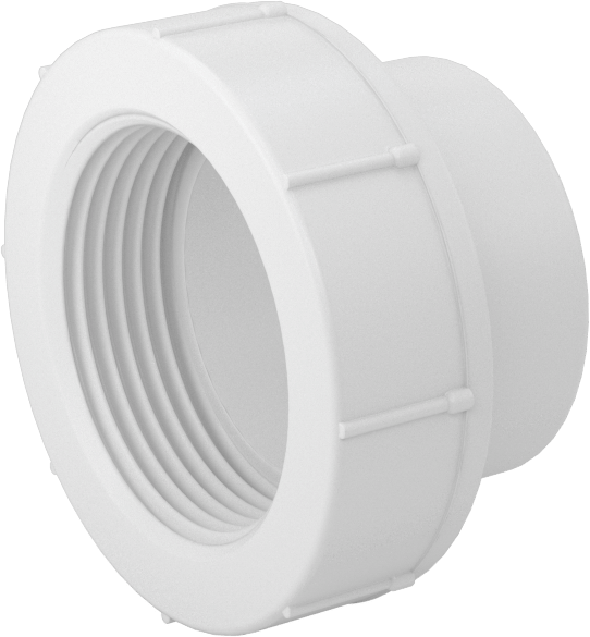 Drenaj için Yer Üstü PVC Bağlantı Parçası, Atık ve Havalandırma, Adaptör, 1-1/4 Erkek Soket Bağlantısı x 1-1/4 NPT Dişi