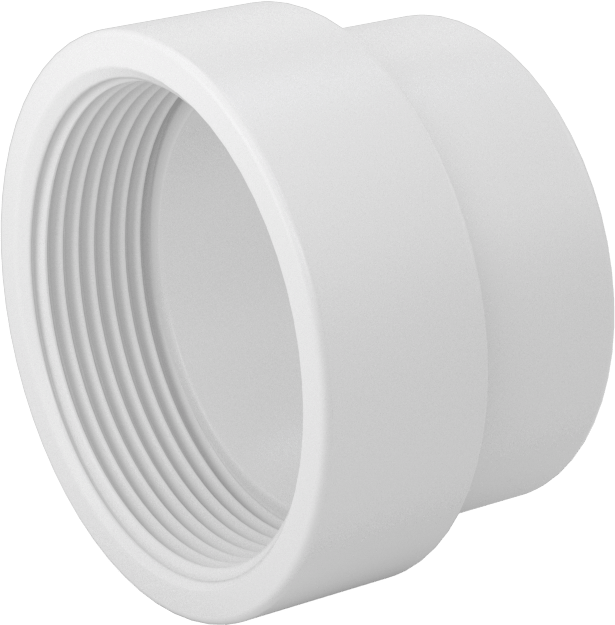 Drenaj için Yer Üstü PVC Bağlantı Parçası, Atık ve Havalandırma, Düz Adaptör, 2 Erkek Soket Bağlantısı x 2 NPT Dişi