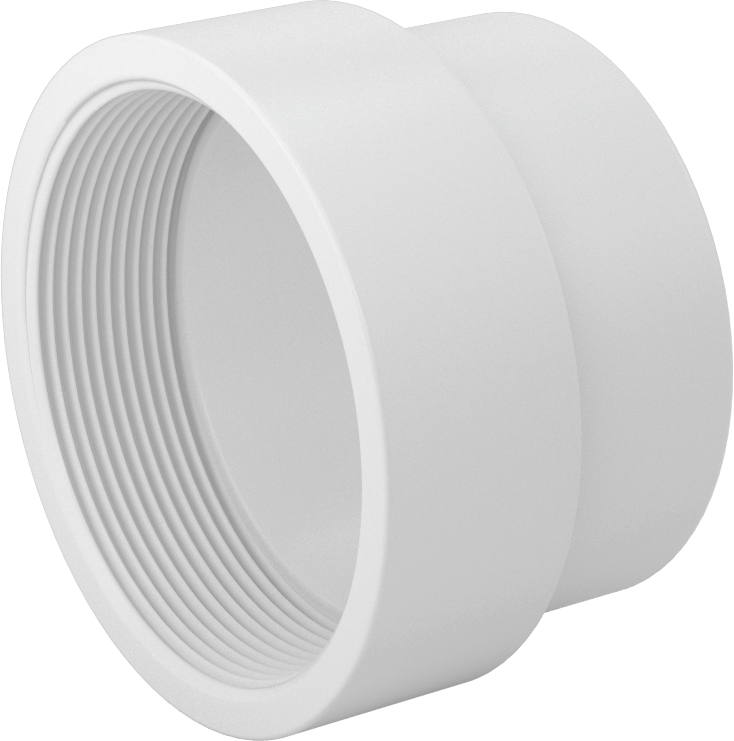 Drenaj için Yer Üstü PVC Bağlantı Parçası, Atık ve Havalandırma, Düz Adaptör, 4 Erkek Soket Bağlantısı x 4 NPT Dişi