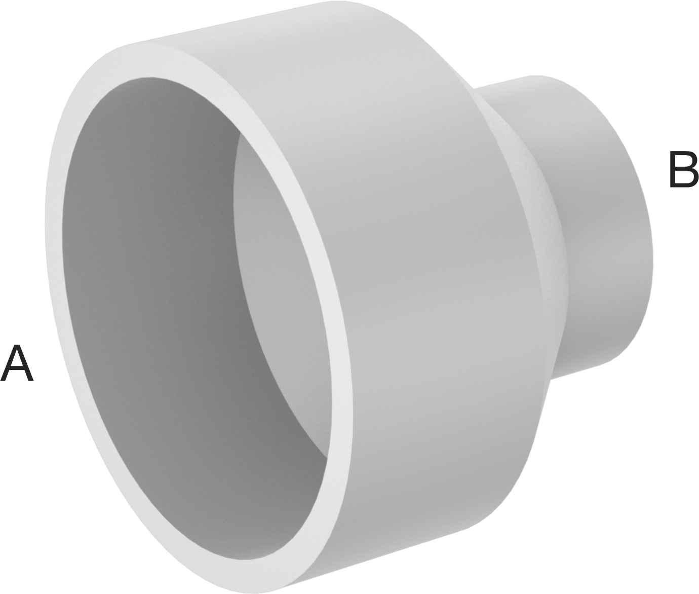 Drenaj için Yer Üstü PVC Bağlantı Parçası, Atık ve Havalandırma, Standart Cidarlı, Redüktör, 3 x 1-1/2 Dişi Soket Bağlantısı