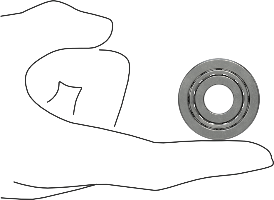 Konik Makaralı Rulman, Ticaret No. A4050/A4138, 1/2" Mil Çapı için