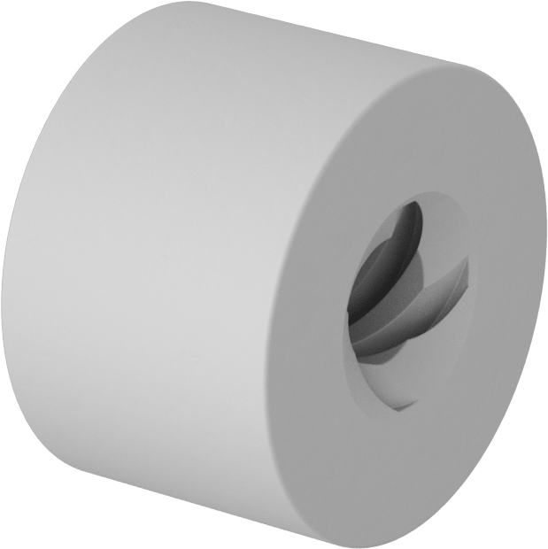 Hızlı Hareketli Ultra Hassas Kılavuz Vida için M8 x 2,50 mm Dişli Yuvarlak Somun