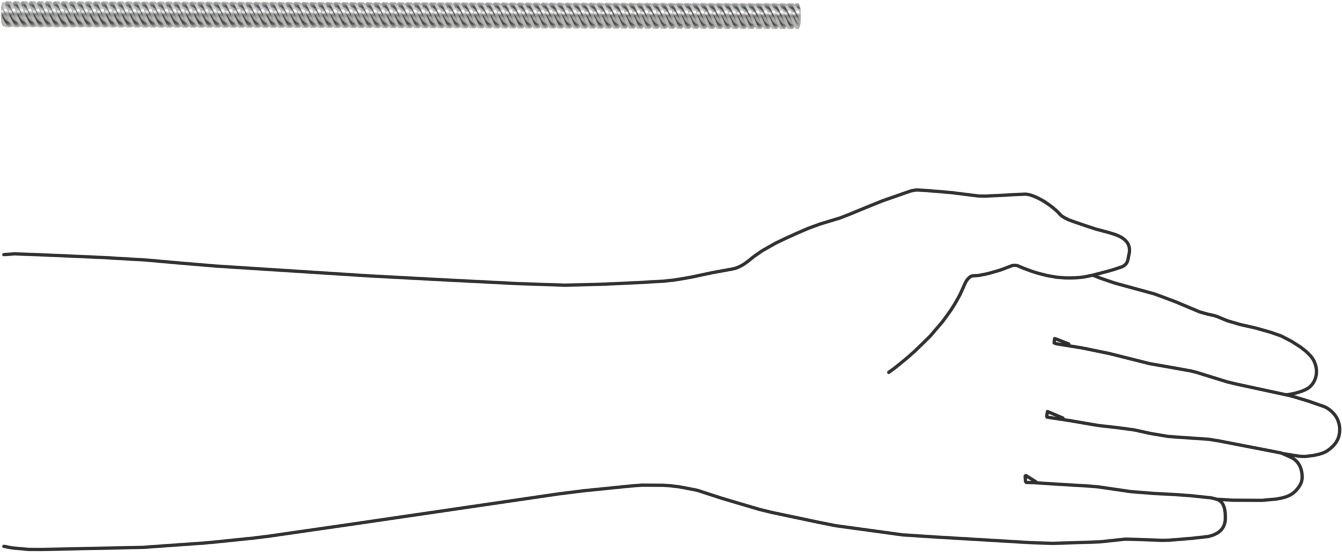 Hızlı Hareketli Ultra Hassas Kılavuz Vida, 304 Paslanmaz Çelik, M8 x 2,50 mm Diş, 250 mm Uzunluk