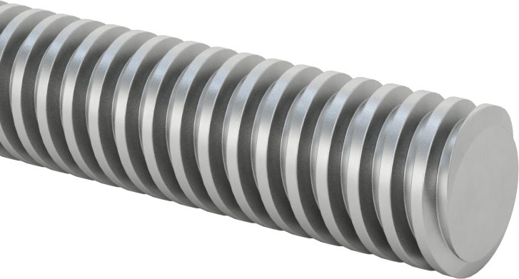 Hızlı Hareketli Ultra Hassas Kılavuz Vida, 304 Paslanmaz Çelik, M12 x 2,50 mm Diş, 250 mm Uzunluk