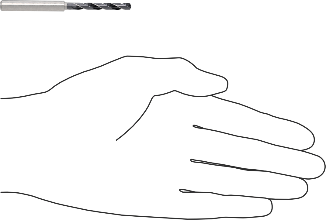 Soğutma Sıvısı Beslemeli Karbür Matkap Ucu, 4 mm Boyut, 73 mm Toplam Uzunluk