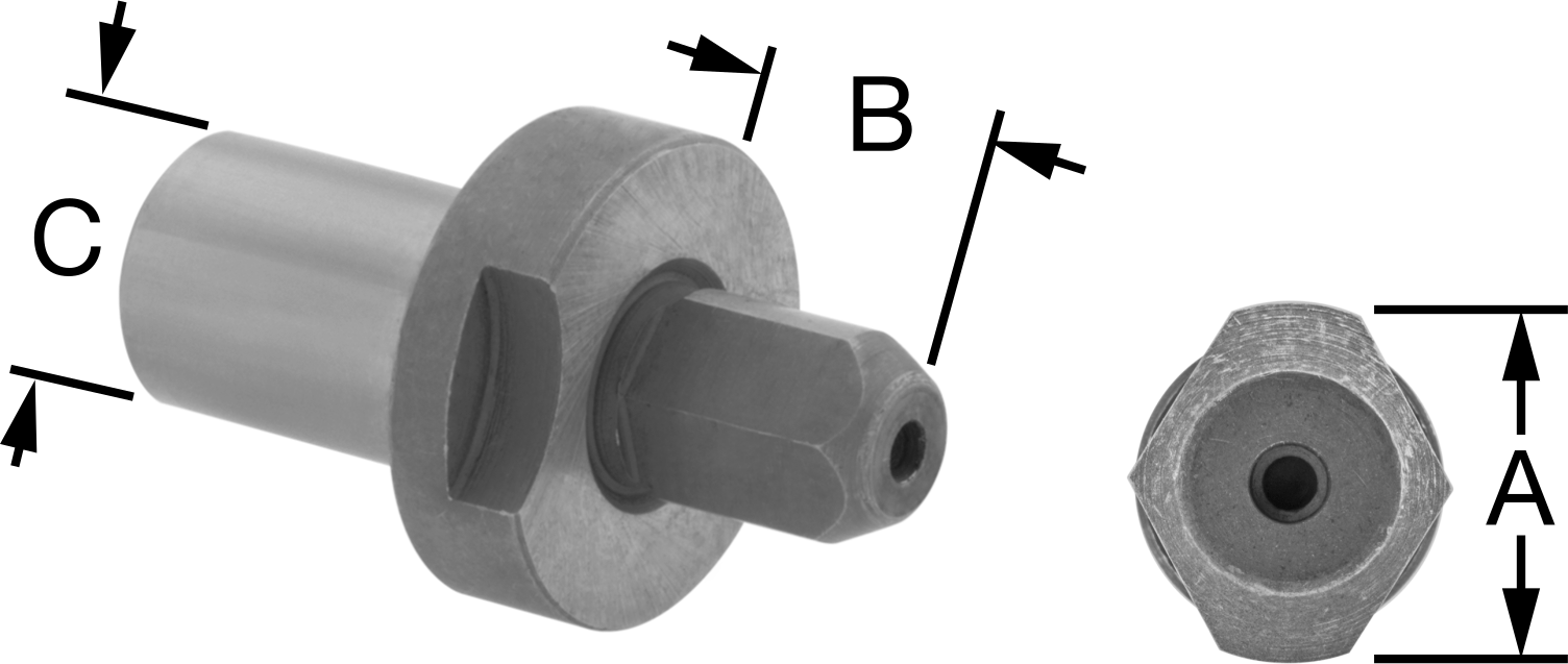 Çıkarılabilir Yerleştirme Pimi, 7/16“ Çap x 1/2” Yükseklik Elmas Başlı