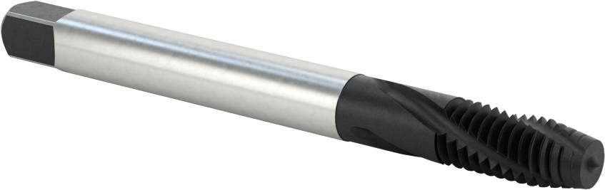 Titanyum için Talaş Temizlemeli Kılavuz, Kapalı Uçlu Delik Diş Açma, 3/8"-16 Diş Boyutu