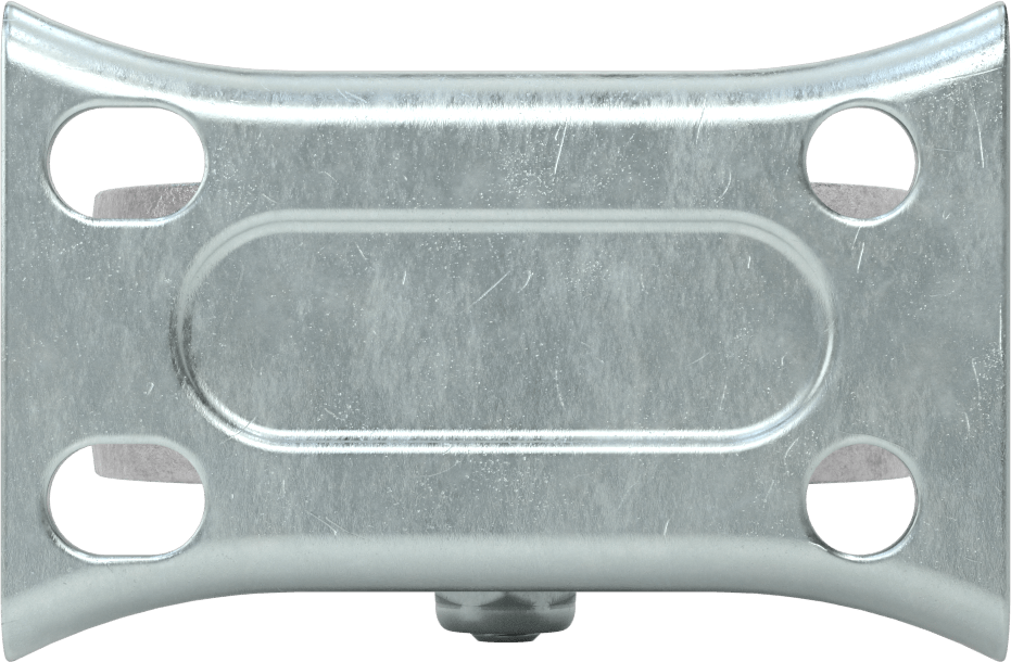 3“ x 1-3/4” Plakalı Mighty-Lite Tekerlek, 3 inç Çapında Demir Tekerlekli Sert