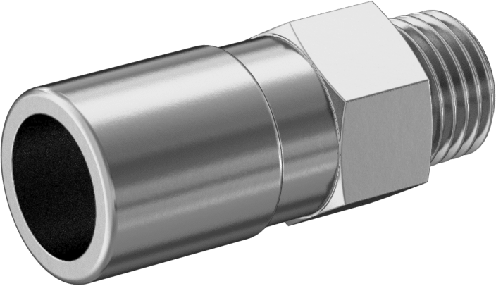 Kimyasallar için Paslanmaz Çelik Bas-Bağlan Tüp Bağlantı Elemanı, 1/2" Dış Çaplı Boru x 1/4 NPT Erkek için Düz Adaptör