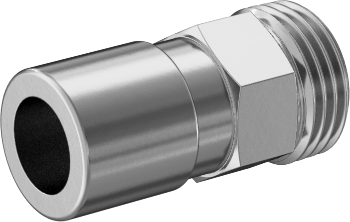 Kimyasallar için Paslanmaz Çelik Bas-Bağlan Tüp Bağlantı Elemanı, 1/2" Boru Dış Çapı x 1/2 NPT Erkek için Düz Adaptör